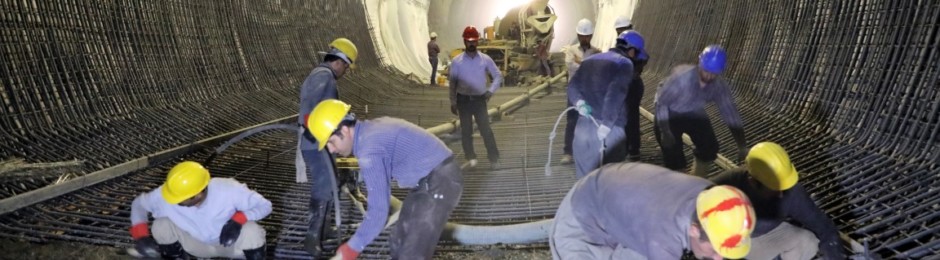 Construction of first section of southern tunnel in Kermanshah city first metro station